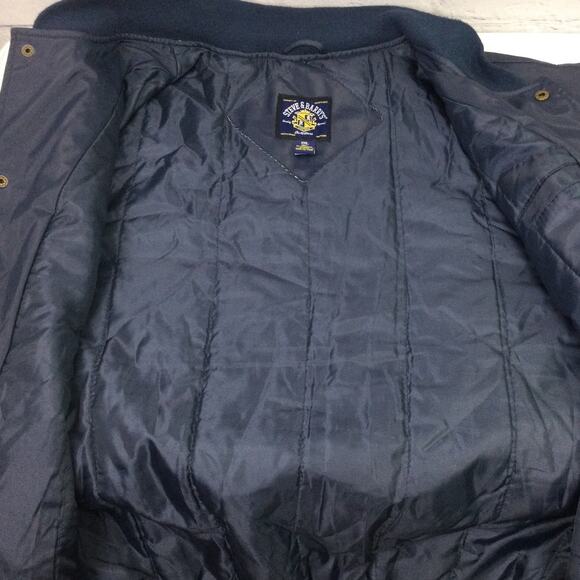 Steve & Barry's Men's VTG Collegiate Michigan Quilted Varsity Jacket Blue XXL - Picture 8 of 15